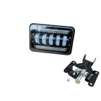Фара LED Прямоугольная 144W 6000K (5 диодов+ходовые огни) (17СМ Х 10СМ Х 5СМ) купить недорого
