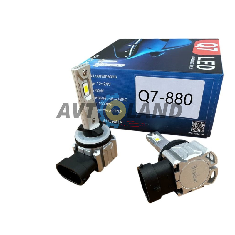 LED лампи H27 30W Q7 15000lm (12-24 вольт) купити дешево