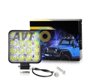 Светлодиодная LED фара робочая 48ВТ,(3ВТ*16ЛАМП) + страбоскоп