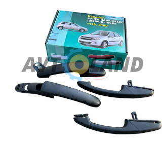 Євроручка двері ВАЗ 1117-19, 2190, 2192, 2194 зовнішня, (к-т 4 шт.)