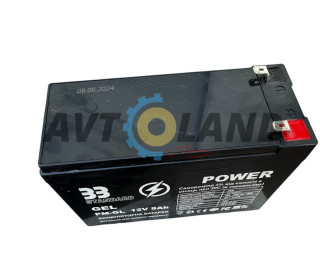 Акумулятор Гелевий PM-GEL  PM-GEL 12v 9А Poland  ЗЗ Power