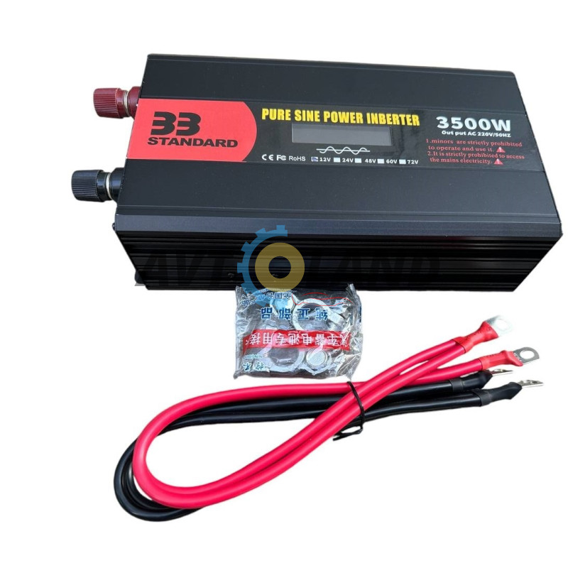 Инвертор c дисплеем 3500w 12v с синусом купить в Украине