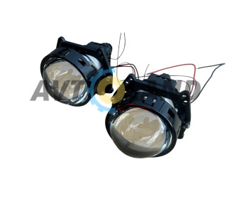 Светодиодные Bi-LED лед линзы GUANGFUDE 3.0″ дюйма универсальная 65W 5100K 12V (2шт) 