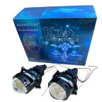 Светодиодные Bi-LED лед линзы GUANGFUDE 3.0″ дюйма универсальная 65W 5100K 12V (2шт) купить недорого