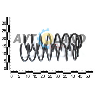 Пружина подвески Chevrolet Aveo задние(к-т 2шт), OEM