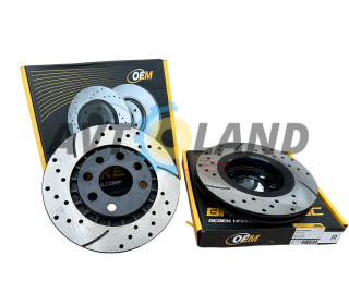 Диск гальмівний передній DAEWOO LANOS, NEXIA, ESPERO; OPEL ASTRA F, CALIBRA, KADET, VECTRA 14″ (вент)