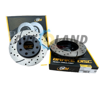 Диск тормозной передний DAEWOO LACETTI, NUBIRA перфорация GRAPHITE Line, компл. 2шт