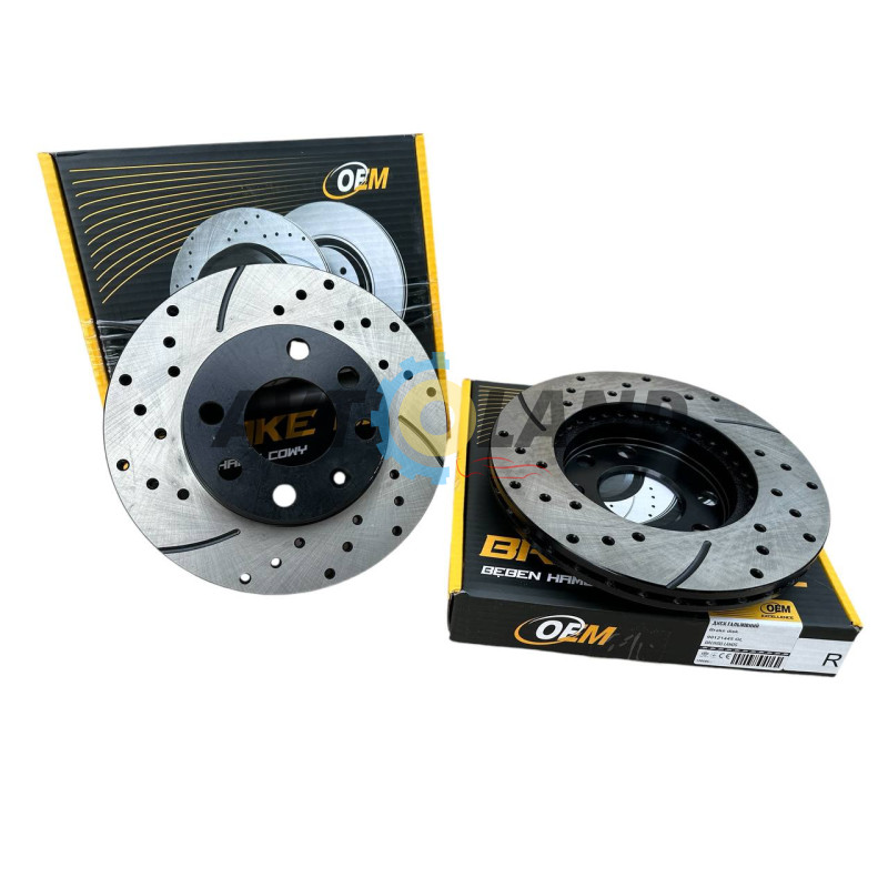 Диск тормозной передний DAEWOO LANOS, NEXIA, SENS; OPEL ASTRA F, CORSA, VECTRA A 13″ (вент.)перфорац купить недорого