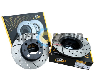 Диск тормозной передний ВАЗ 2101-07 перфорация GRAPHITE Line, компл. 2шт