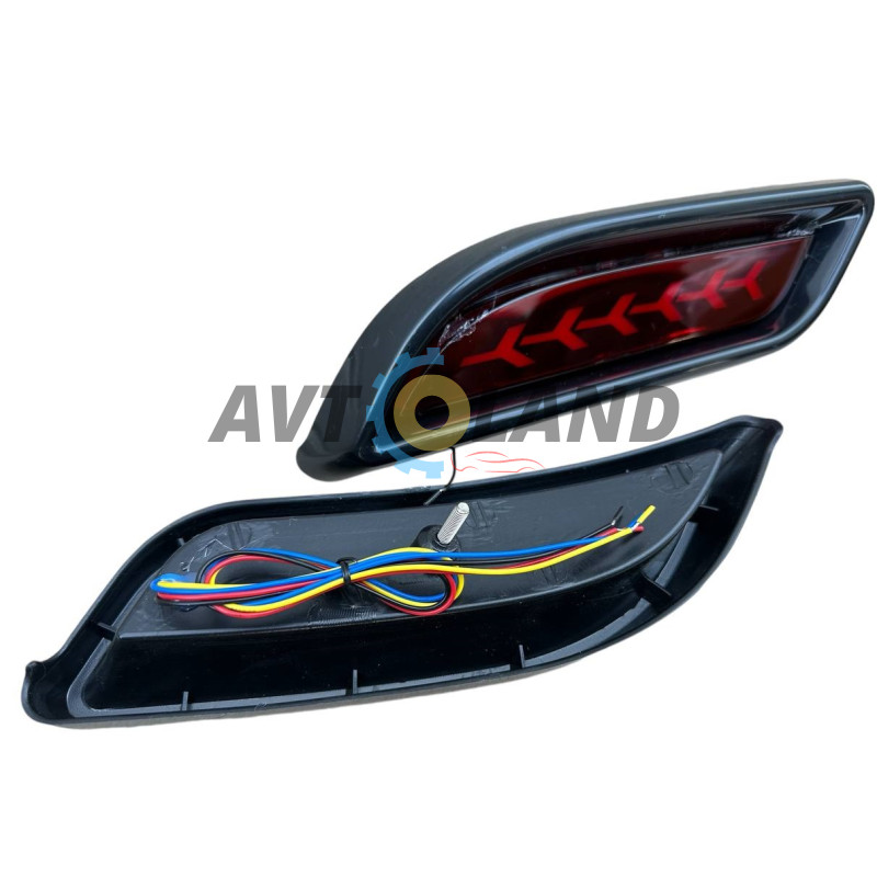 Катафот заднього бампера ВАЗ 2170-71, світлодіодний, з поворотом, що бігає, Пластик, (к-т 2 шт.) купити дешево