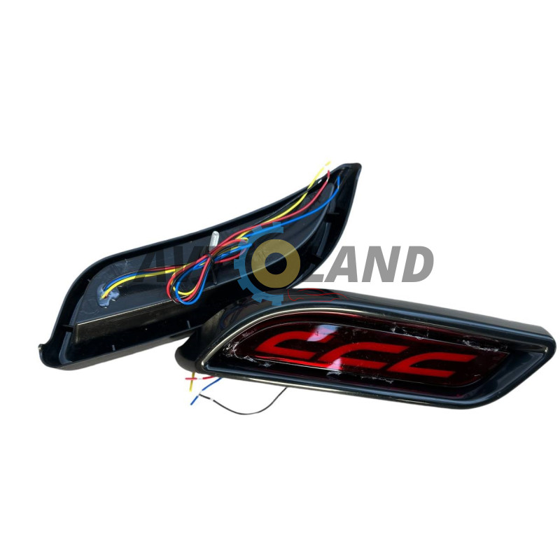 Катафот заднего бампера ВАЗ 2170-71 светодиодный, LED, Пластик, (к-т 2 шт.) купить недорого