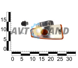 Вказівник повороту передній ВАЗ 2108-099 лівий оранжевий, ESER