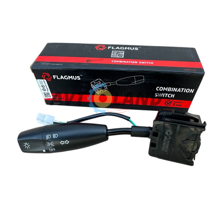 Перемикач підрульового світла та покажчика повороту Daewoo Lanos, Sens без ПТФ, FLAGMUS купити дешево