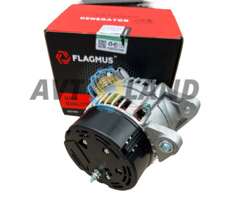 Генератор DAEWOO SENS, ЗАЗ 1102-03, 14В 80А клиновой шкив, Flagmus