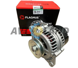 Генератор DAEWOO SENS, ЗАЗ 1102-03, 14В 80А клиновой шкив, Flagmus