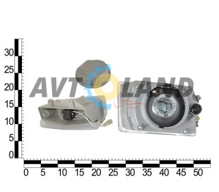 Фара ЗАЗ 1102 левый белый указатель,ESER