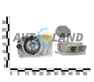 Фара ЗАЗ 1102 правий білий покажчик,ESER