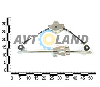 Склопідйомник ВАЗ 2109 передній правий механічний тросового типу, Pegas