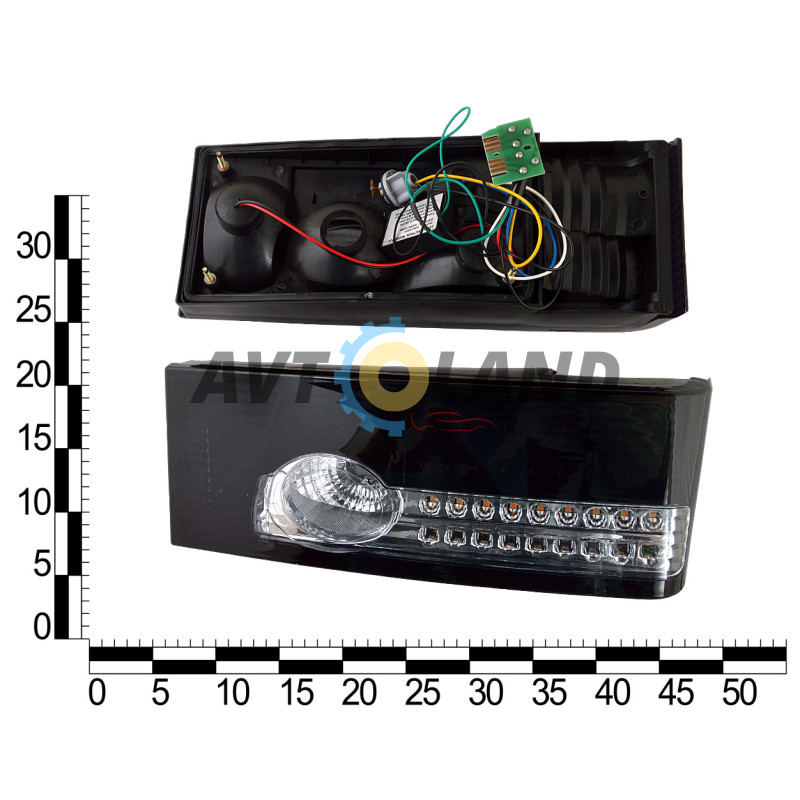 Фонари задние диодные на ВАЗ 2108-21099,2113,2114 LED Черные,FLAGMUS купить недорого