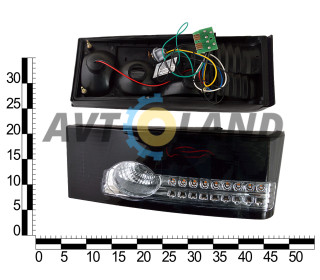 Ліхтарі задні діодні на ВАЗ 2108-21099,2113,2114 LED Чорні ,FLAGMUS