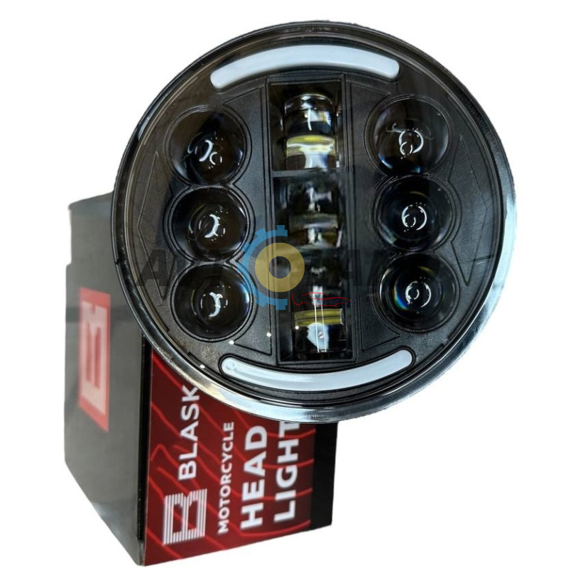 Світлодіодні фара для ВАЗ 2106 JP 150ватт 5.75 дюймів кругла LED Headlight для Ваз 2106 BLASKAR купити дешево