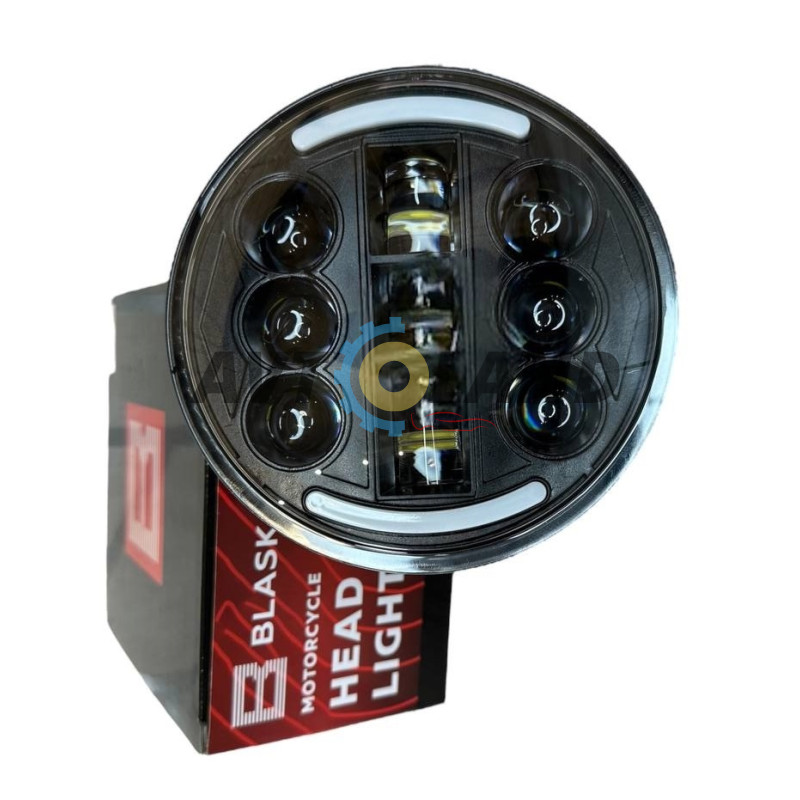 Світлодіодні фара для ВАЗ 2106 JP 150ватт 5.75 дюймів кругла LED Headlight для Ваз 2106 BLASKAR купити дешево