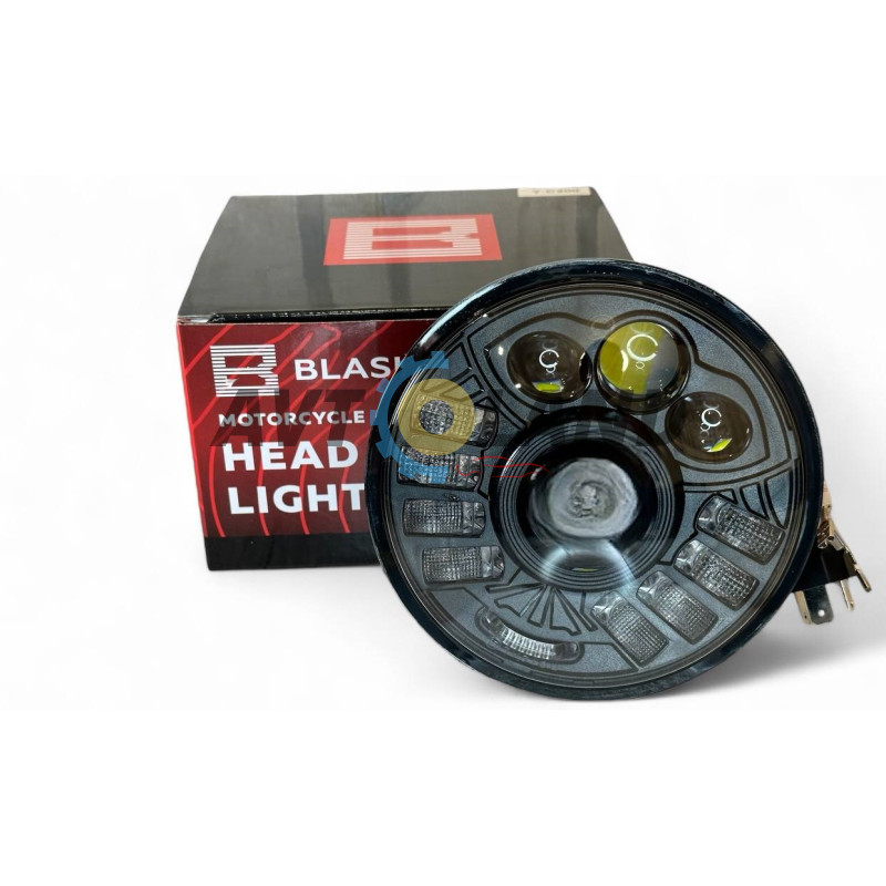 Світлодіодні фара для ВАЗ 2106 JP 150ватт 5.75 дюймів кругла LED Headlight для Ваз 2106 BLASKAR купити дешево