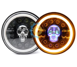 Світлодіодні фара для ВАЗ 2106 JP 150ватт 5.75 дюймів кругла ЧЕРЕП для Ваз 2106 BLASKAR