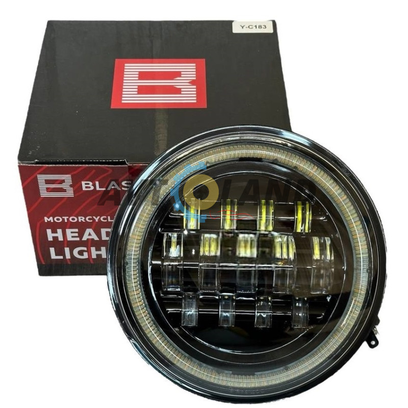 Світлодіодна Led (7дюймів) Фара Нива Тайга УАЗ 469 ГАЗ 24, ВАЗ 2101, Хаммер, FJ Cruiser, w463 BLASKAR купити дешево