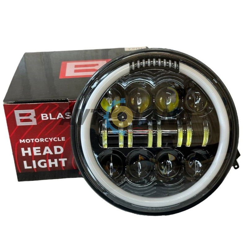 Світлодіодна Led (7дюймів) Фара Нива Тайга УАЗ 469 ГАЗ 24, ВАЗ 2101, Хаммер, FJ Cruiser, w463 BLASKAR купити дешево