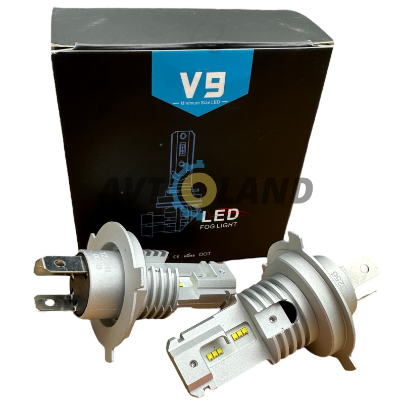 LED лампи H4 60W G9 15000lm (12-24 вольт) купити дешево