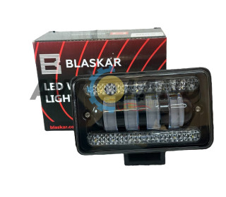 Фара LED Прямоугольная 400W 6000K (4 диодов+ходовые огни) (15СМ Х 10СМ Х 6СМ)