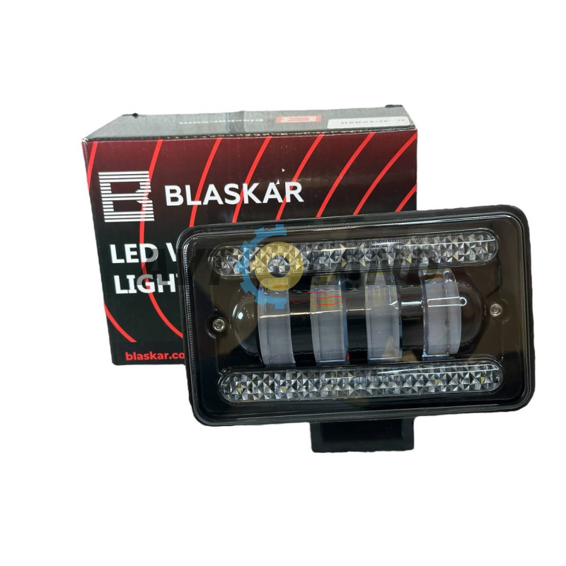 Фара LED Прямокутна 400W 6000K (4 діодів+ходові вогні) (15СМ Х 10СМ Х 6СМ) купити дешево