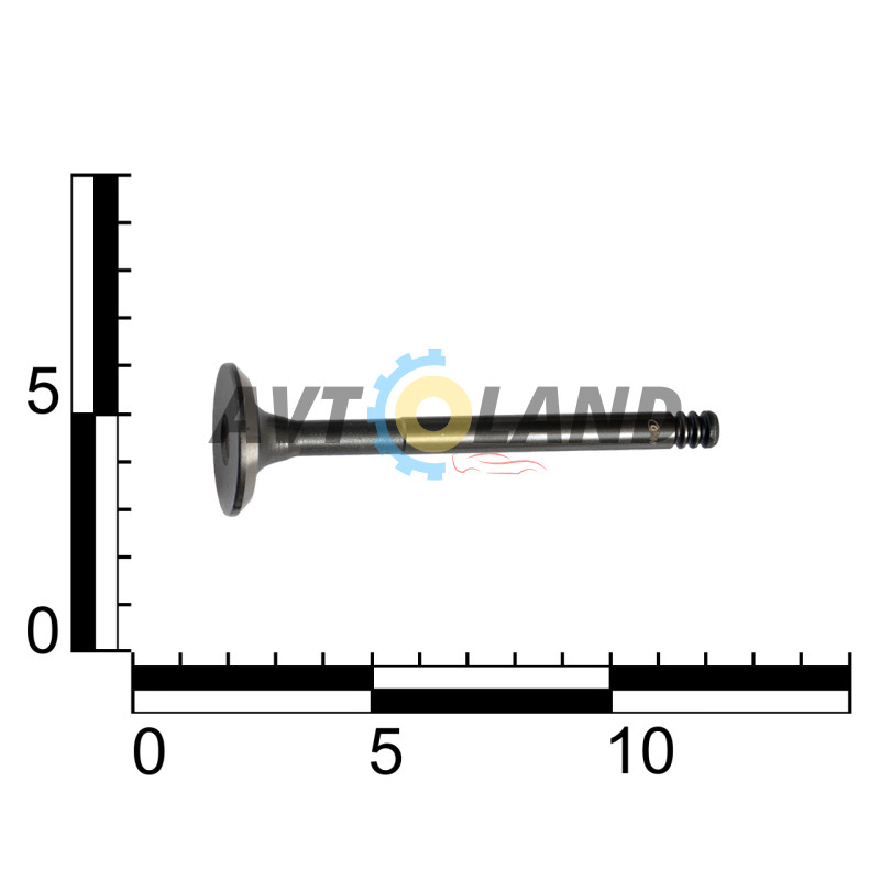 Клапан ГРМ ВАЗ 2108-099, ГАЗ, УАЗ дв. ЗМЗ 406 випуск (4 шт.) (Азотований) OEM купити дешево
