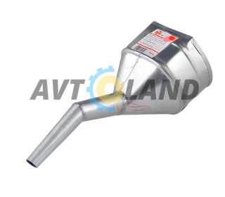 Лейка для топлива универсальная с средним носиком, ломаный (2102, 2104, Нива, УАЗ), металл 1.5л