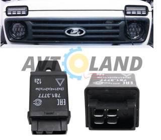 Реле поворотов для светодиодных Led ламп LED 4 контактова (пинов) для ЛАДА НИВА 12V