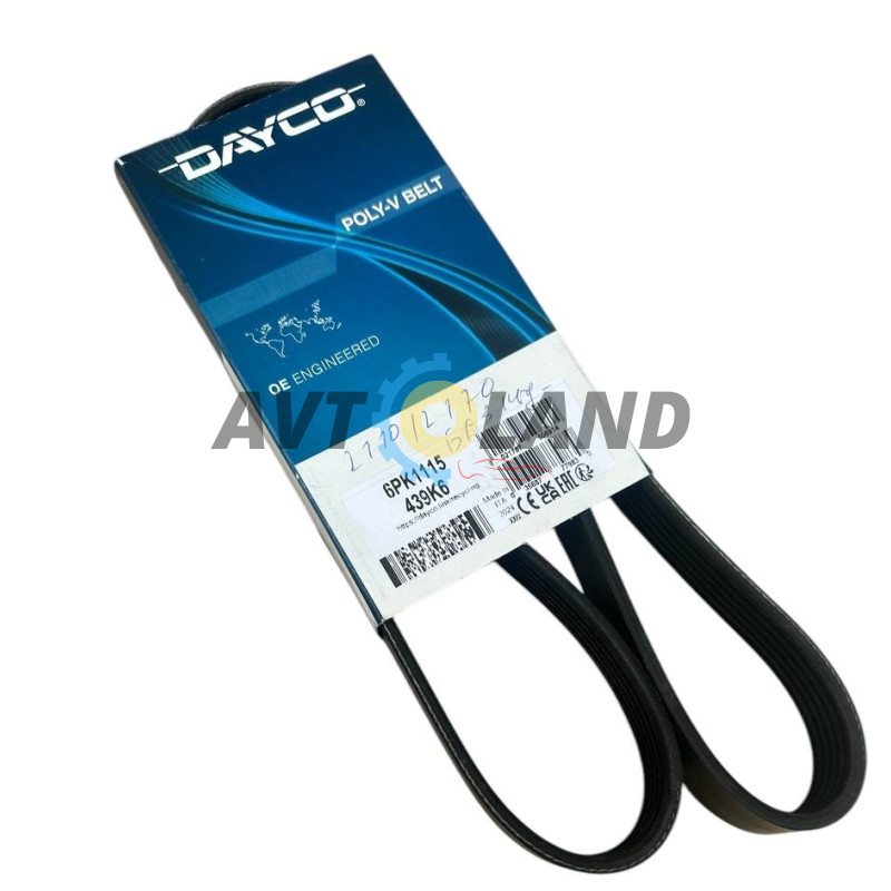 Ремінь генератора 2110, 2111, 2112, 2170, 2171, 2172 6PK1115 з ГУР , DAYCO купити дешево