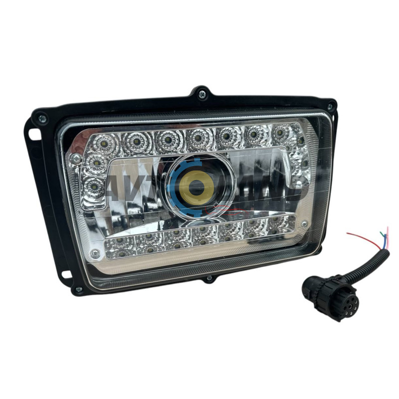 Фара КамАЗ, МАЗ, LED, прямоугольная купить недорого