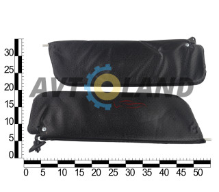 Козирок сонцезахисний ВАЗ 2101 м′який, чорні (к-т 2 шт.) ASR