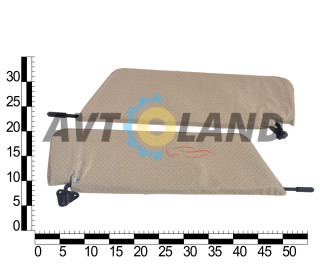 Козырек солнцезащитный ВАЗ 2106 мягкий, серый (к-т 2 шт.) ASR