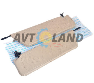 Козырек солнцезащитный ВАЗ 2106 мягкий, серый (к-т 2 шт.) ASR