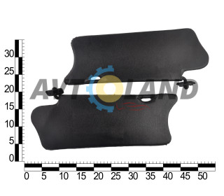 Козырек солнцезащитный ВАЗ 2110 жесткий черний, с зеркалом (к-т 2 шт.) ASR