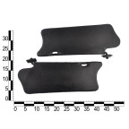 Козирок сонцезахисний ВАЗ 2110 жорсткий чорний, із дзеркалом (к-т 2 шт.) ASR купити дешево