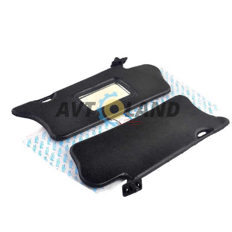 Козирок сонцезахисний ВАЗ 2110 жорсткий чорний, із дзеркалом (к-т 2 шт.) ASR купити дешево