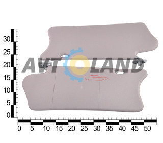 Козирок сонцезахисний ВАЗ 2110 жорсткий сірий, із дзеркалом (к-т 2 шт.) ASR