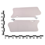 Козирок сонцезахисний ВАЗ 2123 н/о, сірий, із дзеркалом (к-т 2 шт.) ASR купити дешево