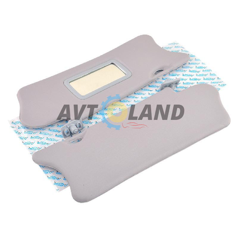 Козирок сонцезахисний ВАЗ 2123 н/о, сірий, із дзеркалом (к-т 2 шт.) ASR купити дешево