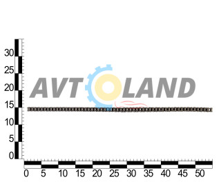 Ланцюг ГРМ ВАЗ 21214, 2123, (116 зв.) роликовий, OEM