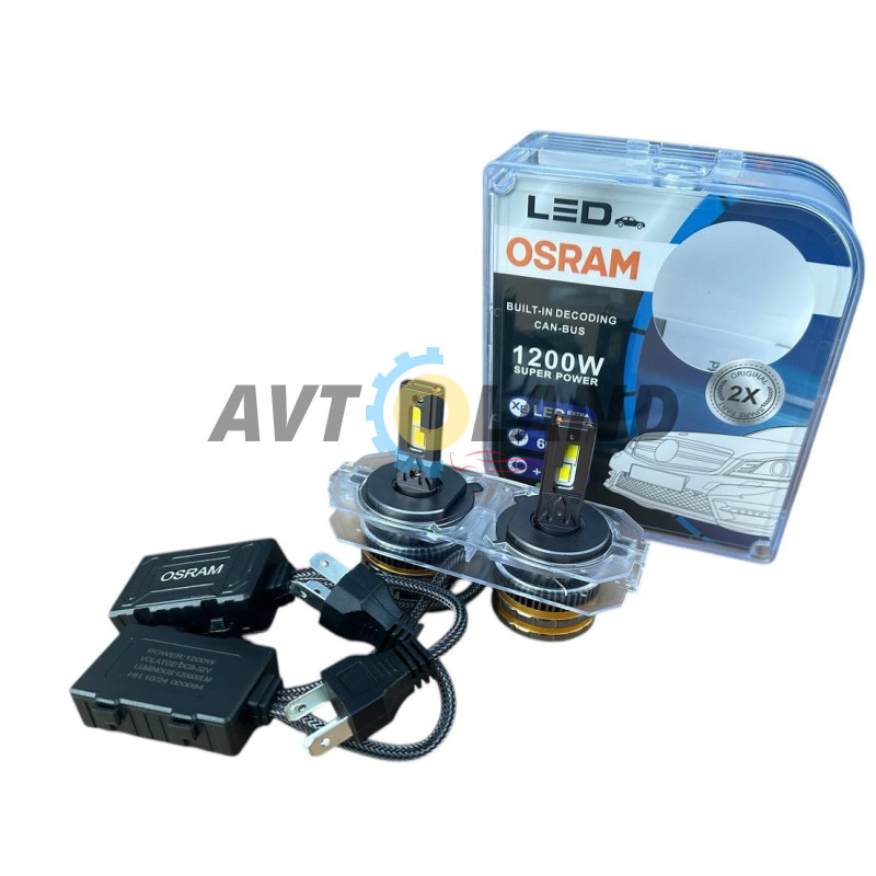 Автолампа Osram CANBUS H4 9726CW H4 14W 12-24V 6000K (2 шт.) купить недорого