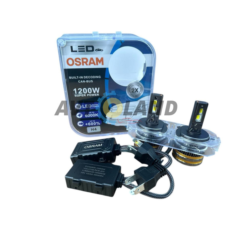 Автолампа Osram CANBUS H4 9726CW H4 14W 12-24V 6000K (2 шт.) купить недорого